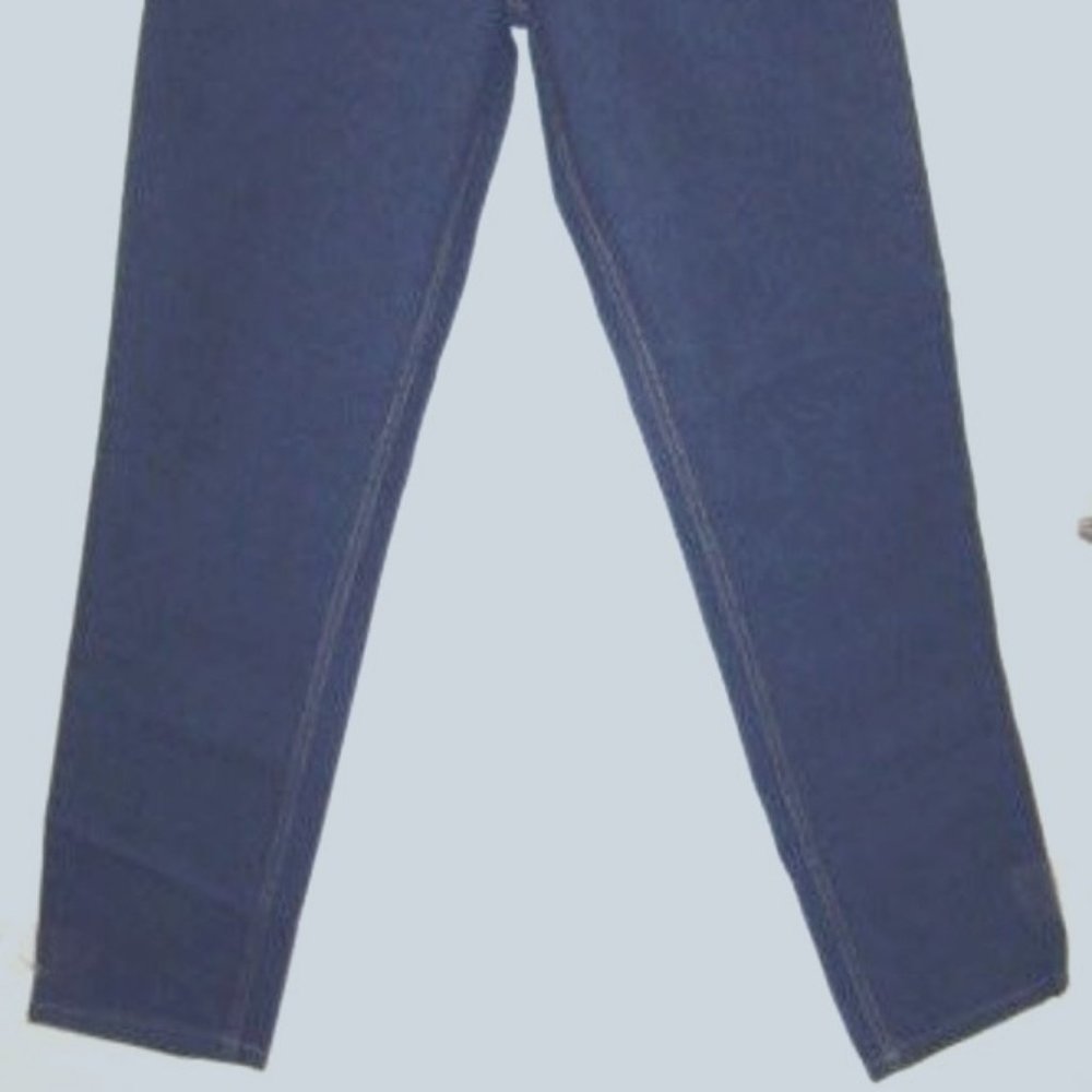 True Vintage New Old Stock Dark Blue Cotton Denim Jeans Pants - Picture 4 of 8